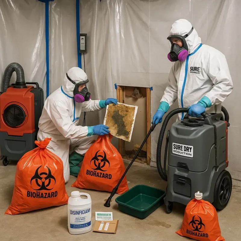 Contaminated Water Handling Protocols process in Carrizales, PR